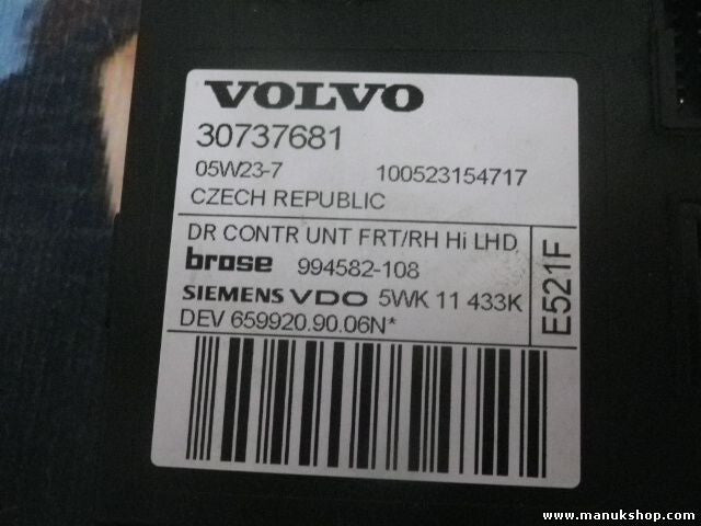 Fensterheber steuergerät Volvo S40 30737681 BROSE SIEMENS VDO 994582108