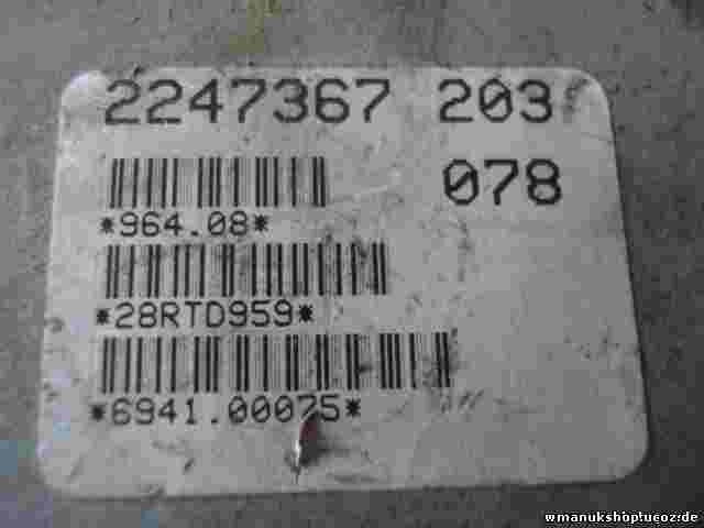 Motorsteuergerät Opel 2247367203 90494179JL 90494179 BOSCH 0281001427 B96005