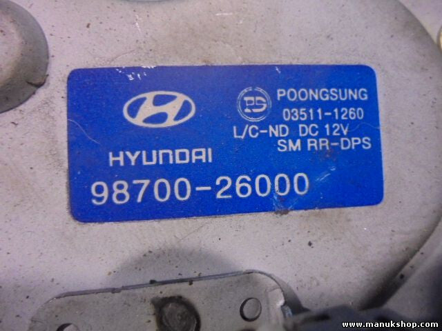 Heckwischermotor wischermotor hinten Hyundai Santa Fe SM RR-DPS DENSO 9870026000