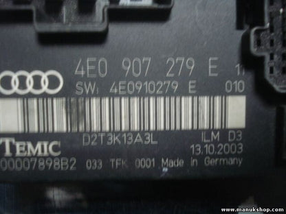 Bordnetzsteuergerät Audi A8 4E0907279E 4E0 907 279 E SW 4E0910279E 00007898B2