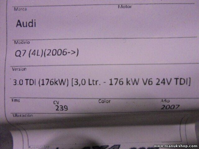 Fensterheber elektrisch Vorne rechts Audi Q7 4L0837462A 4L0959802B 0536010001