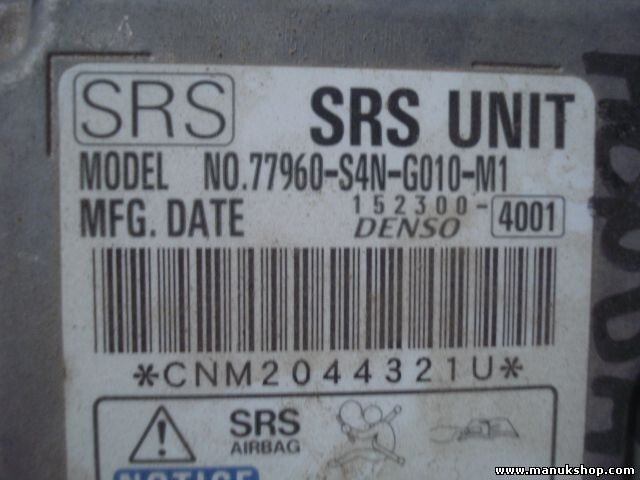 Airbagsensor Airbagsteuergerät Honda HR-V SRS 77960S4NG010M1 77960-S4N-G010-M1