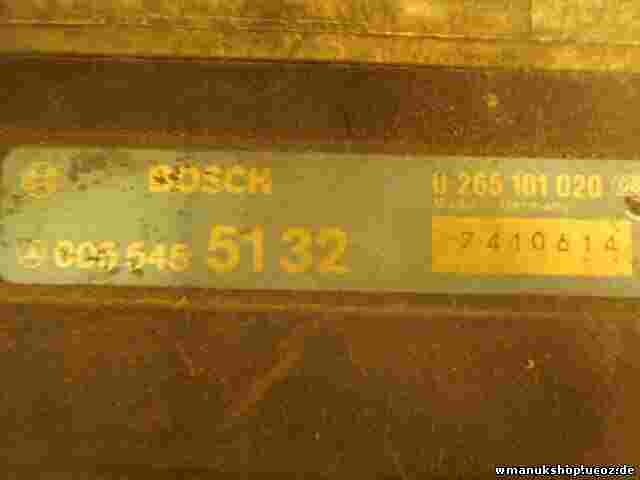 Steuergerät ABS Mercedes-Benz W124 0055455132 005 545 51 32 BOSCH 0265101020