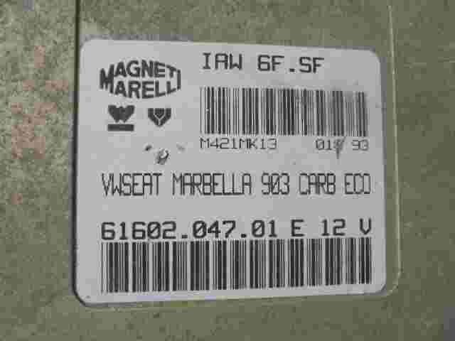 Motorsteuergerät Seat Marbella 6160204701E 61602.047.01 E M. MARELLI  IAW6FSF