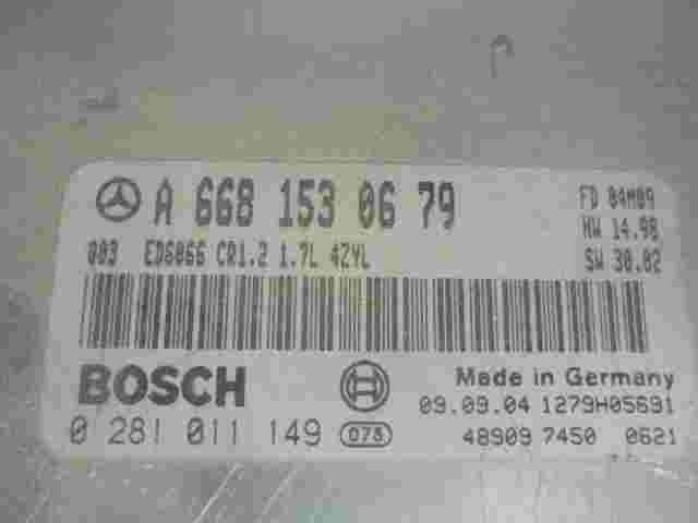 Motorsteuergerät Mercedes Vaneo ED6066 CR1.2 1.7L A6681530679 Q03 0281011149