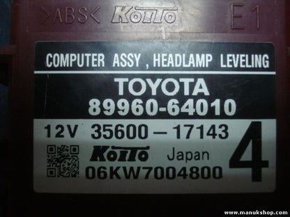 Steuergerät Computer-Treiber Toyota Assy 8996064010 3560017143 06KW7004800