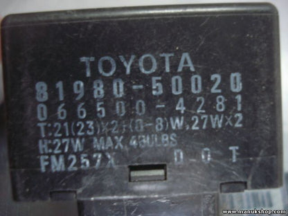 Blinker relais Toyota Lexus RX 300 8198050020 0665004281 FM257X