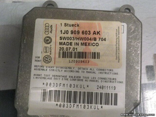 Airbagsensor Airbagsteuerger VW Seat Audi 1J0909603AK 1J0909603  SW003/HW004