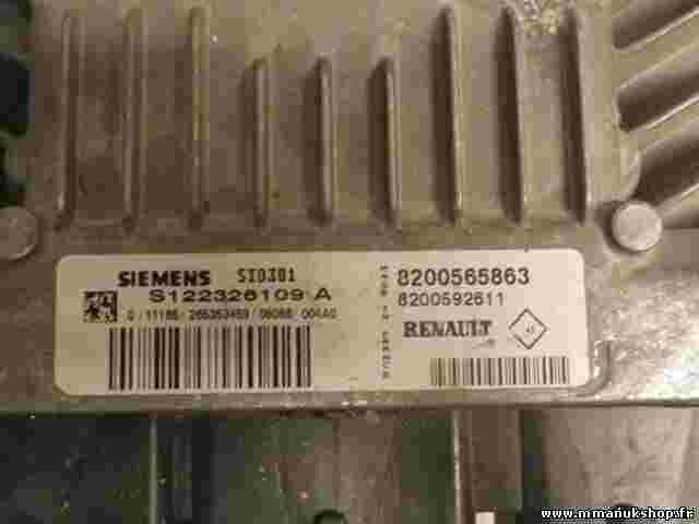 Motorsteuergerät Renault Megane 1.5 8200565863 8200592611 SIEMENS S122326109A