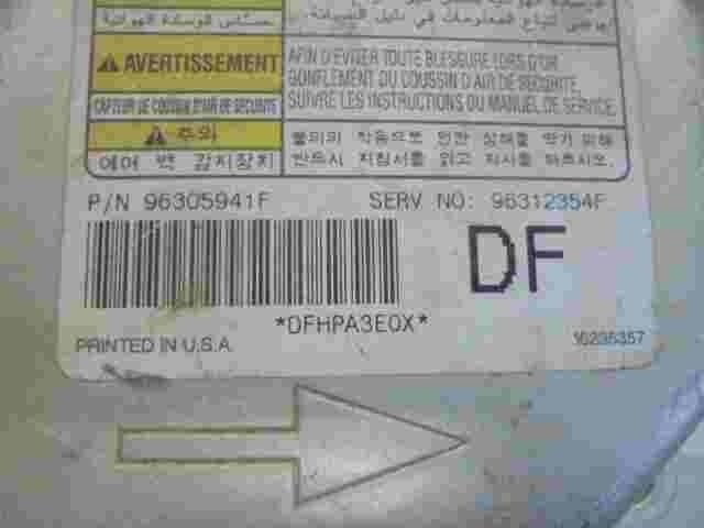 Airbagsensor Airbagsteuergerät Daewoo Nubira ( DF) 96305941F 96312354F 16235357