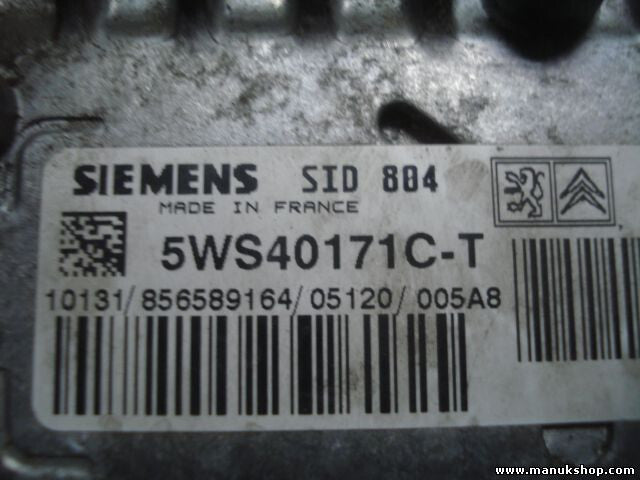 Motorsteuergerät Peugeot 1007 CMMD SID804 5WS40171C-T HW9648624280/SW9655939780