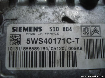 Motorsteuergerät Peugeot 1007 CMMD SID804 5WS40171C-T HW9648624280/SW9655939780
