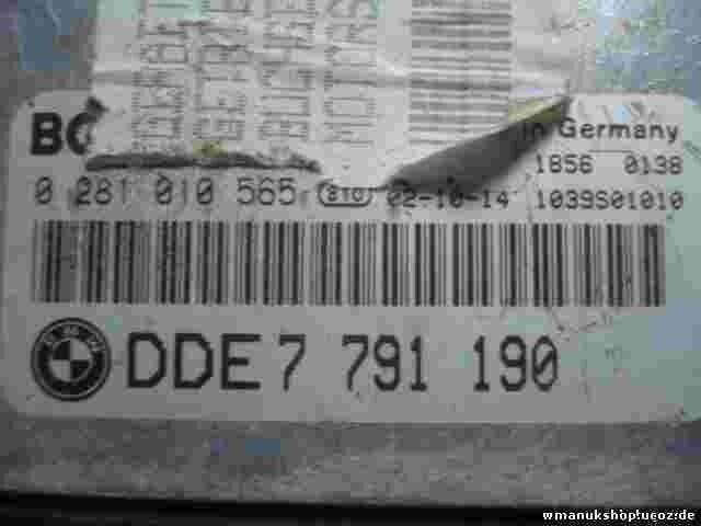 Motorsteuergerät BMW E46 7791190 DDE 7791305 7788337 1039S01010 BOSCH 0281010565