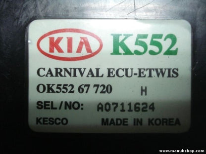 Steuergerät Licht signale Kia Carnival 0K55267720H ECU-ETWIS 0K55267720