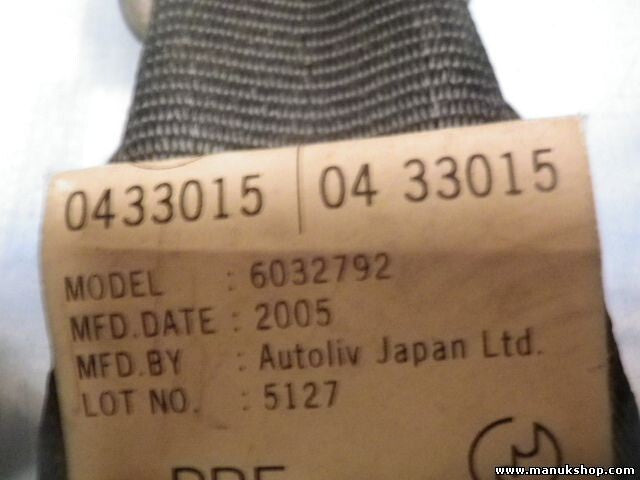 Sicherheitsgurt Gurt Mazda 3 bp4k 603157100 560444621A AKFH02AJS2