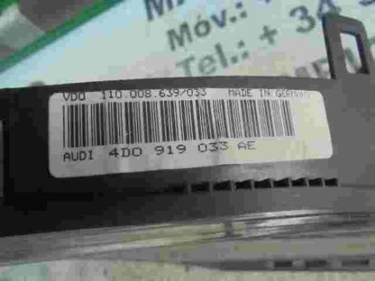 Tachoscheiben Audi A8 4D 4D0 919 033 AE 4D0919033AE VDO 110008639033
