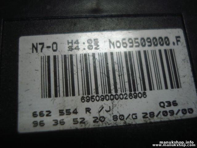 Steuergerät Klima Citroen Xsara 9636522080 662554R/J 69509000F