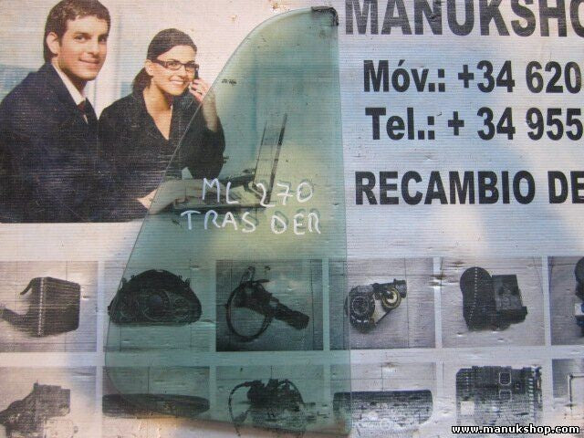 Dreieckscheibe Seitenscheibe hinten rechts Mercedes W163 A1637350209 43R008010
