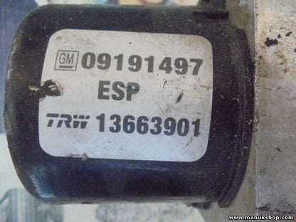 Hydraulikblock Opel Vectra C GM 09191497 ESP TRW 13663901 13509201 EBC430EV