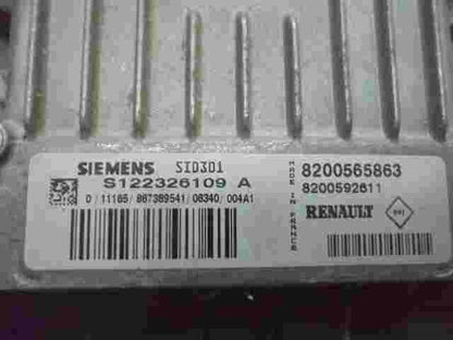 Motorsteuergerät Renault Trafic Scenic Megane 8200565863 8200592611 S122326109A